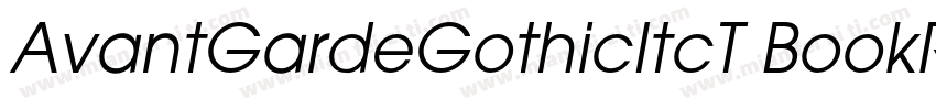 AvantGardeGothicItcT BookRo1字体转换